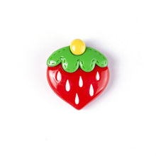 Load image into Gallery viewer, Resin accessories cute smiley strawberry diy cream glue mobile phone case cartoon patch rubber band hairpin accessories material
