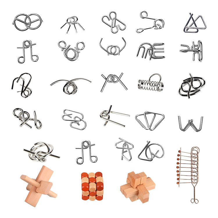 3D Brain Puzzle Teaser Kongming Lock