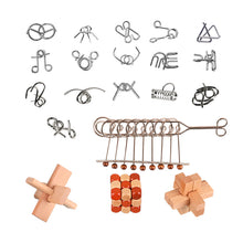 Load image into Gallery viewer, 3D Luxury Wooden Brain Puzzle Teaser Kongming Lock for Teens and Adults

