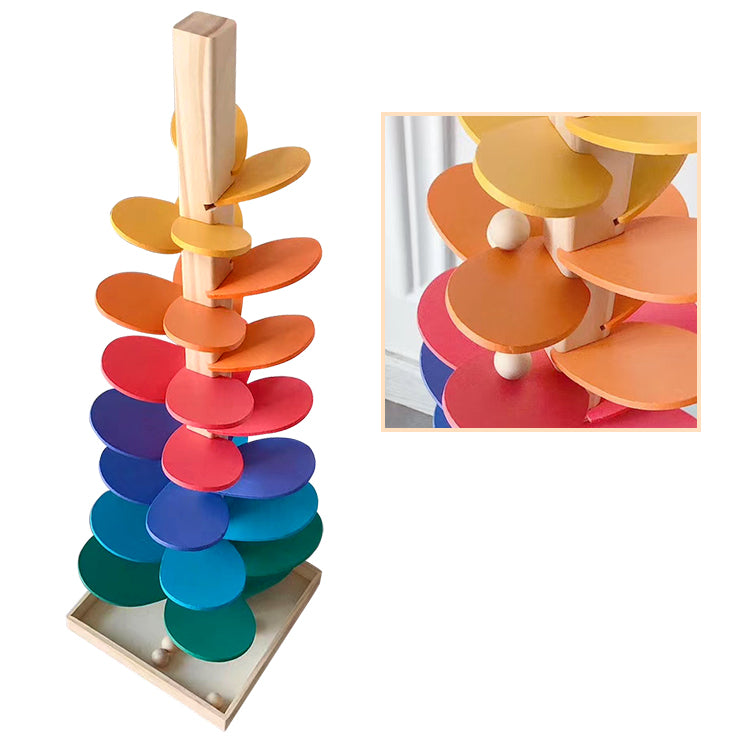 Kids Rainbow Music Tree With Petals Wooden Ball