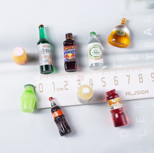 Load image into Gallery viewer, Resin Accessories Simulation Bottles Beer Drinks Creative Earnings Pendant Materials Random 100/Pack DIY Cartoon Three-Dimensional Mixed Bottles
