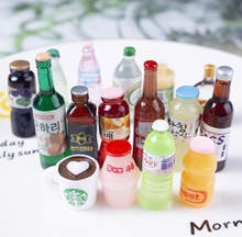 Load image into Gallery viewer, Resin Accessories Simulation Bottles Beer Drinks Creative Earnings Pendant Materials Random 100/Pack DIY Cartoon Three-Dimensional Mixed Bottles
