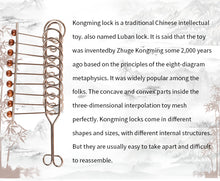 Load image into Gallery viewer, 3D Luxury Wooden Brain Puzzle Teaser Kongming Lock for Teens and Adults
