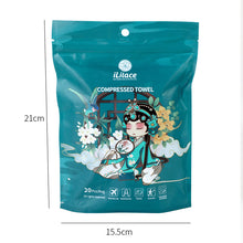 Load image into Gallery viewer, 1 Pack(20pcs) Compressed Towels, Compressed Towels for Camping, Compressed Cotton Candy-Like Mini Towel, Disposable Face Compressed Towels, Camping Towels, Sports,20PCS(28×28cm)
