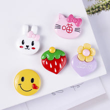 Load image into Gallery viewer, Resin accessories cute smiley strawberry diy cream glue mobile phone case cartoon patch rubber band hairpin accessories material
