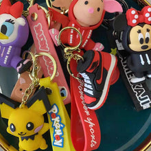 Load image into Gallery viewer, Buy 5pcs, And Get 6Pcs, Men Women Boys Girls Silicone Cute Cartoon Animal Key-chain Creative New Year Gift Doll Car Key Pendant Metal Key Ring- Decorate your hand-bag, Purse, kids backpack, And Safeguard Your Keys
