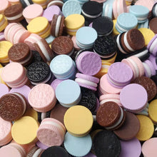 Load image into Gallery viewer, (140pcs) Mixed Chocolate Dessert Cookie Resin DIY Mini Charm Arts Crafts Accessories For Homemade DIY Decoration Refrigerator Mobile Phone Case Purse Handbag Kid&#39;s Backpacks
