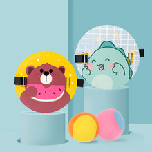 Load image into Gallery viewer, A Cute Cartoon Design Toss and Catch Ball Game Outdoor Game for Kids Backyard Games Beach Game for Kids (Upgraded) (2 Paddles 2 Balls)
