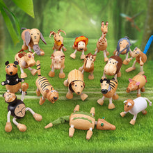 Load image into Gallery viewer, Anamalz Wooden Animal Toy for Toddlers, Fun, and Posable for Early Learning, Montessori, and STEM, Smooth Natural Wood, Boys, and Girls Amazing Gift For Children
