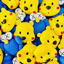 Load image into Gallery viewer, (10pcs) Incredible art Mixed lot Cartoon and animal Resin Flatback cute Pooh Dog Melody Decoden Pieces, 10pcs per packet.
