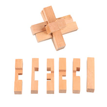 Load image into Gallery viewer, 3D Small Wooden Puzzles Kongming Lock IQ Test Toy for Teens and Adults
