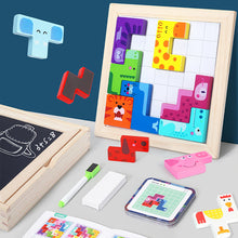 Load image into Gallery viewer, Animal Cube Puzzle Wooden Puzzle Brain Teasers Toy Building Blocks Game Wood Puzzles Intelligence Educational Toys for Preschool Children Kids
