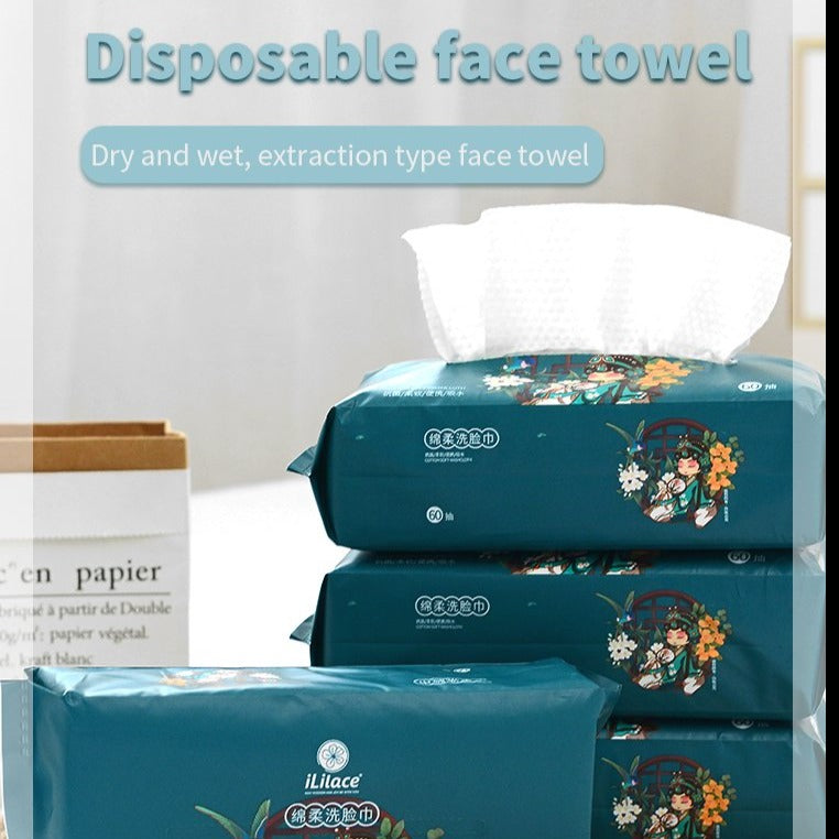 Disposable Face Towel Face Cloths For Washing Face Soft Cotton Face Towels Facial Cloths Towelettes For Washing And Drying For Cleaning And Skincare Office Makeup Remover