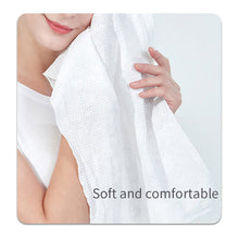 Load image into Gallery viewer, ﻿iLilace Disposable Bath Towel Easy Travel Compressed Towel Disposable Soft Durable Towel 100% Cotton For Home Bath Towel Travel Camping(1pc)
