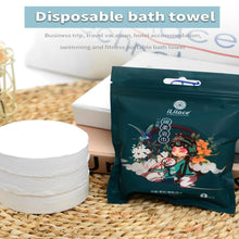 Load image into Gallery viewer, ﻿iLilace Disposable Large Coin 70x140cm Bath Towel White Soft Bath Wipe Portable And Breathable Thick Bath Cloths For Travel Hotel Business Trip
