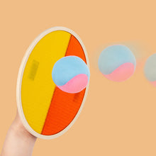 Load image into Gallery viewer, A Cute Cartoon Design Toss and Catch Ball Game Outdoor Game for Kids Backyard Games Beach Game for Kids (Upgraded) (2 Paddles 2 Balls)
