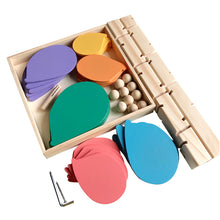 Load image into Gallery viewer, Kids Rainbow Music Tree With Petals Wooden Ball
