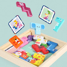 Load image into Gallery viewer, Animal Cube Puzzle Wooden Puzzle Brain Teasers Toy Building Blocks Game Wood Puzzles Intelligence Educational Toys for Preschool Children Kids
