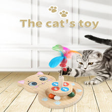 Load image into Gallery viewer, Cat Ball Track Cat Toys Safety Material Wooden Natural Cat Toy of Play Circle Track with Moving Balls Satisfies Kitty&#39;s Hunting, Chasing &amp; Exercising Needs Pet Supplies
