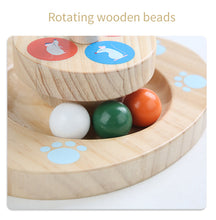 Load image into Gallery viewer, Cat Ball Track Cat Toys Safety Material Wooden Natural Cat Toy of Play Circle Track with Moving Balls Satisfies Kitty&#39;s Hunting, Chasing &amp; Exercising Needs Pet Supplies
