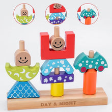 Load image into Gallery viewer, Children Wood Jigsaw Puzzle Sorting and Stacking Game Montessori Educational Toys for Toddlers Kids Building Blocks Sets
