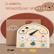 Load image into Gallery viewer, A Child&#39;s Weather Station Busy Board Toy Kids Montessori Toys For 3-5 Years Old Wooden Weather Learning Station Board Educational Toys Gift For Kids
