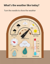 Load image into Gallery viewer, A Child&#39;s Weather Station Busy Board Toy Kids Montessori Toys For 3-5 Years Old Wooden Weather Learning Station Board Educational Toys Gift For Kids
