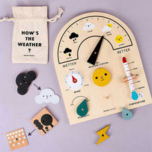 Load image into Gallery viewer, A Child&#39;s Weather Station Busy Board Toy Kids Montessori Toys For 3-5 Years Old Wooden Weather Learning Station Board Educational Toys Gift For Kids
