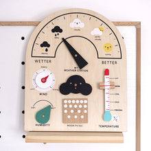 Load image into Gallery viewer, A Child&#39;s Weather Station Busy Board Toy Kids Montessori Toys For 3-5 Years Old Wooden Weather Learning Station Board Educational Toys Gift For Kids
