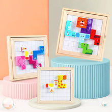 Load image into Gallery viewer, Animal Cube Puzzle Wooden Puzzle Brain Teasers Toy Building Blocks Game Wood Puzzles Intelligence Educational Toys for Preschool Children Kids
