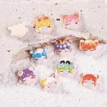 Load image into Gallery viewer, [150pcs] Cute Little Girl Blowing Bubbles DIY Homemade Mini Charm New Nail Jewelry Accessories For Decoration Nail, Phone Case, Hair Clips Cute Resin Mini DIY Charm Accessories

