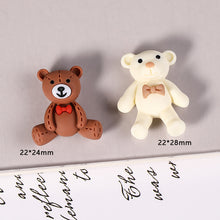 Load image into Gallery viewer, Resin accessories cartoon puppet bear diy cream glue mobile phone shell patch hair accessories material storage box decoration
