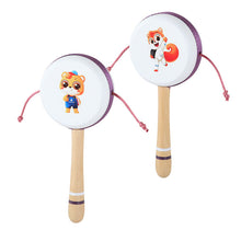 Load image into Gallery viewer, Baby Rattle Drum ﻿﻿Toddler Musical Instruments Sets Wooden Percussion Instruments Toy for Kids Preschool Educational Wood Toys with Storage Box for Kid Baby Babies Children Boys and Girls
