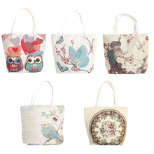 Load image into Gallery viewer, Hot Sale Embroidered Design Canvas Shoulder Bag Large Capacity Folk-custom Zipper Tote Bag Lady Working Handbags
