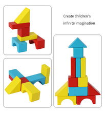 Load image into Gallery viewer, Assemble Wooden Blocks Children&#39;s Educational Learning Construction Building Blocks Toys Set Stacking Bricks
