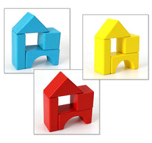Load image into Gallery viewer, Assemble Wooden Blocks Children&#39;s Educational Learning Construction Building Blocks Toys Set Stacking Bricks

