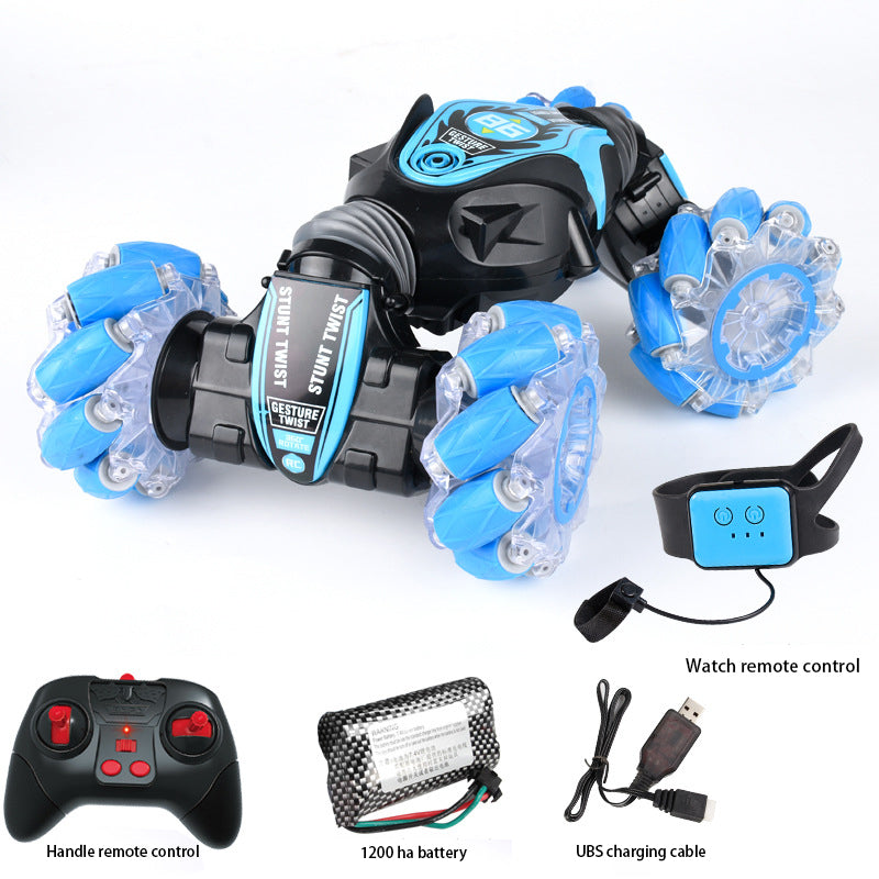 RC Car blue and Red Car toys Gesture Sensing With Music and Light