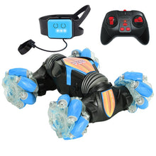 Load image into Gallery viewer, RC Car blue and Red Car toys Gesture Sensing With Music and Light
