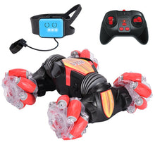 Load image into Gallery viewer, RC Car blue and Red Car toys Gesture Sensing With Music and Light
