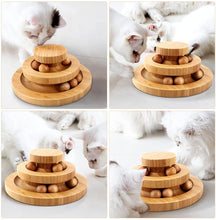 Load image into Gallery viewer, Cat Ball Track,Cat Ball Toy,Kitty Toys Roller,2-Level Cat Ball Tower Interactive Cat Toy
