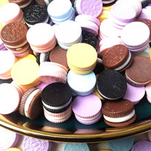 Load image into Gallery viewer, (140pcs) Mixed Chocolate Dessert Cookie Resin DIY Mini Charm Arts Crafts Accessories For Homemade DIY Decoration Refrigerator Mobile Phone Case Purse Handbag Kid&#39;s Backpacks
