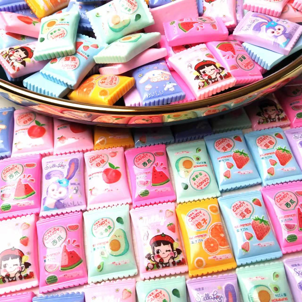 (110pcs) Random Mixed Mary Cat Strawberry Bear Candy Resin Cabochon Slime Charms Resin Flatback Charms Mixed Flatback Slime Beads for DIY Scrapbooking Jewelry Making Easter Craft Phone Case Backpack Handbags