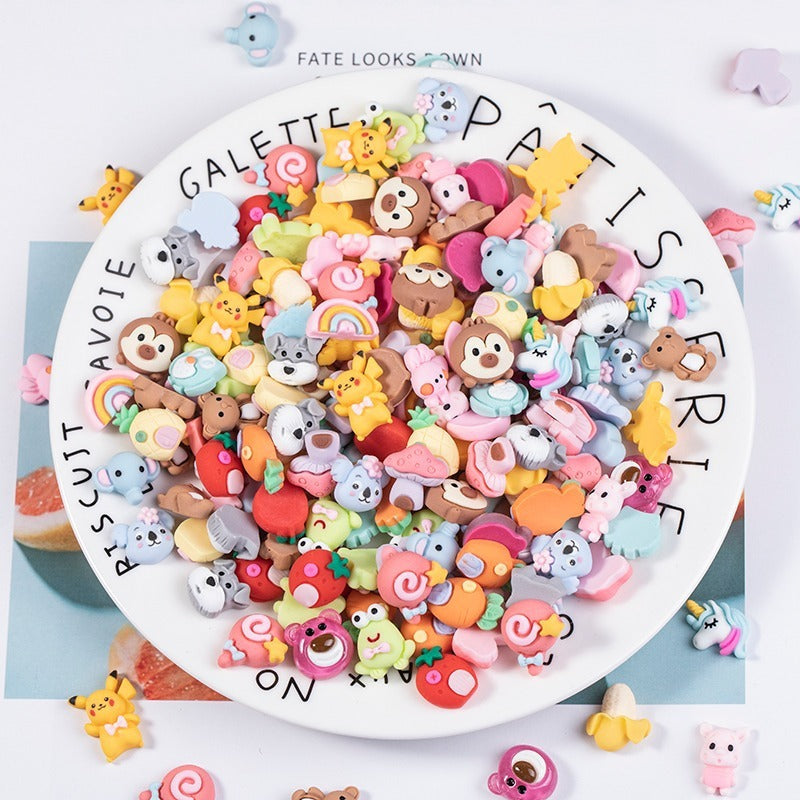 [310pcs] Pikachu Mixed Resin Flatback Cartoon Cutie Animal Resin Accessories Pikachu DIY Mini Charm Mobile Phone, Handbag, Backpack, Hairpin Accessories For Kids, And Adult