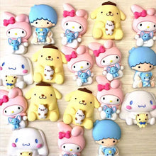 Load image into Gallery viewer, Cinnamoroll My Melody Plush Toy Cute Pochacco Pompompurin Dog Stuffed Animals Soft Doll Baby Girls Kids Toys Gifts Cinnamorol DIY Decoration Charms Accessories 5 Scoops (10pcs) In A Pack
