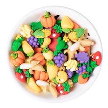Load image into Gallery viewer, [155pcs] New Resin Flatbacks Accessories Cartoon Fruit And Vegetable Strawberry Banna  DIY Accessories Decor For Phone Case Hair Clip Art Craft Decor Accessories
