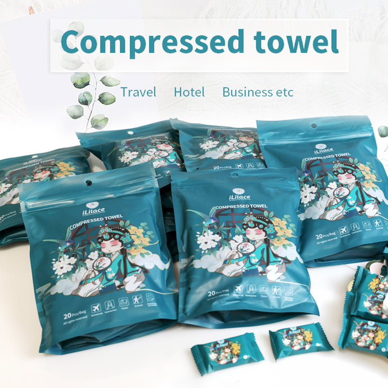 10 Packs(200pcs) Compressed Towels Disposable Soft Durable Towels Candy-Like Mini Size Cotton Compressed-Towel for Home Bathroom Travel Camping Office, and Daily Used